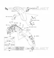 GARDE BOUE pour Kawasaki VN1700 VOYAGER ABS