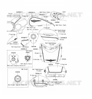 STICKER(TITANIUM/BLACK) pour Kawasaki VN1700 VOYAGER ABS