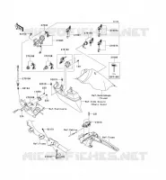 CONTACTEUR SERRURE/R&Eacute;FLECTEUR pour Kawasaki VN1700 VOYAGER ABS