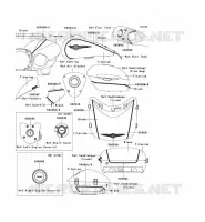 STICKER(TITANIUM/BLACK) pour Kawasaki VN1700 VOYAGER ABS