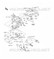 CACHE LAT&Eacute;RAL/GARDE CHAINE pour Kawasaki VN1700 VOYAGER ABS