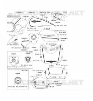 STICKER(TITANIUM/BLACK) pour Kawasaki VN1700 VOYAGER ABS