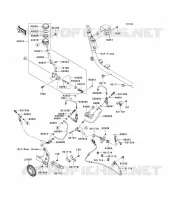 MAITRE CYLINDRE ARRI&Egrave;RE pour Kawasaki VN1700 VOYAGER ABS