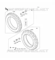 PNEUS pour Kawasaki VN1700 VOYAGER ABS