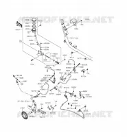 MAITRE CYLINDRE ARRI&Egrave;RE pour Kawasaki VULCAN 1700 VOYAGER ABS