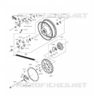 Rear Wheel/Chain pour Kawasaki VULCAN 1700 VOYAGER ABS