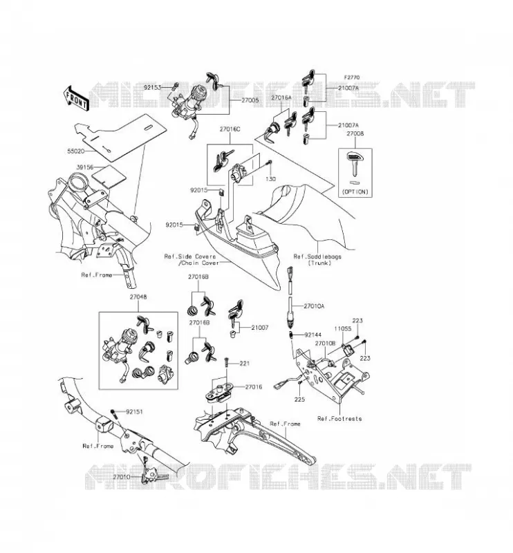 Ignition Switch/Locks/Reflectors Kawasaki MOTOS 1700 2013 VULCAN 1700 VOYAGER ABS  VN1700BDF