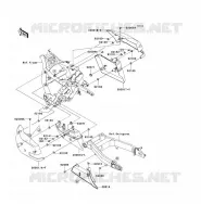 CACHE LAT&Eacute;RAL/GARDE CHAINE pour Kawasaki VN1700 NOMAD