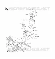 SUPPORT BATTERIE pour Kawasaki VN1700 CLASSIC