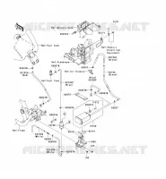 SYSTEME D'EVAPORATION CARBURANT(CA) pour Kawasaki VN1700 CLASSIC