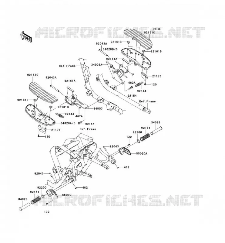 REPOSE PIED Kawasaki MOTOS 1700 2011 VN1700 CLASSIC  VN1700EBF