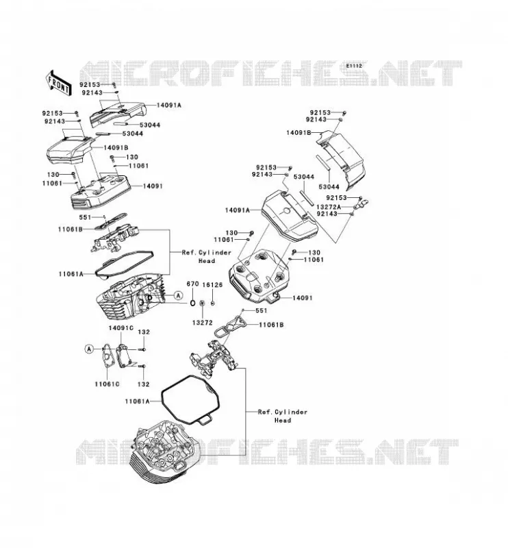 COUVRE CULASSE Kawasaki MOTOS 1700 2012 VN1700 CLASSIC  VN1700ECF