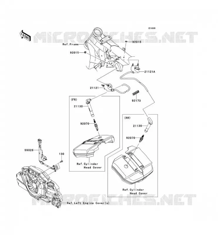 SYSTEME D&acute;ALLUMAGE Kawasaki MOTOS 1700 2013 VN1700 CLASSIC  VN1700EDF