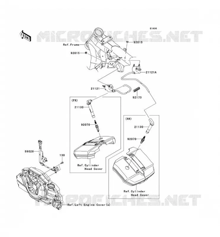 SYSTEME D&acute;ALLUMAGE Kawasaki MOTOS 1700 2013 VN1700 CLASSIC ABS  VN1700FDF