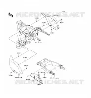 CACHE LAT&Eacute;RAL/GARDE CHAINE pour Kawasaki VN1700 VOYAGER CUSTOM ABS