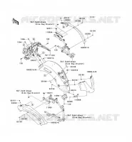 GARDE BOUE ARRI&Egrave;RE pour Kawasaki VN1700 VOYAGER CUSTOM ABS