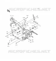 PIECE DE CADRE (COUVERTURE) pour Kawasaki VULCAN 1700 VOYAGER CUSTOM ABS