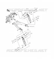 SUSPENSION/AMORTISSEUR pour Kawasaki VULCAN 1700 VOYAGER CUSTOM ABS