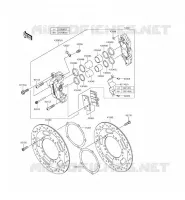 FREIN AVANT pour Kawasaki VULCAN 1700 VOYAGER CUSTOM ABS