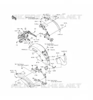 GARDE BOUE ARRI&Egrave;RE pour Kawasaki VULCAN 1700 VOYAGER CUSTOM ABS