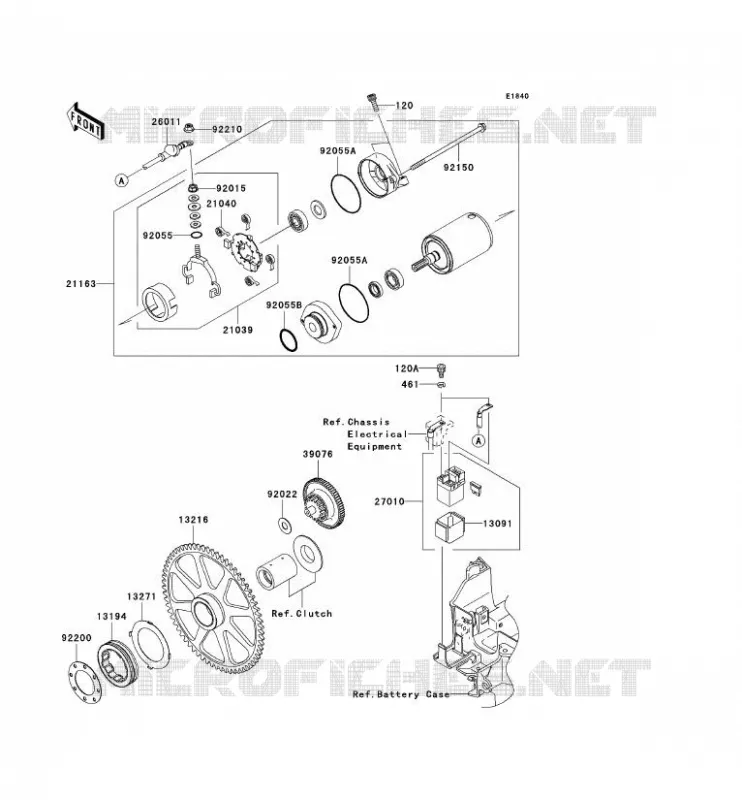 D&Eacute;MARREUR Kawasaki MOTOS 2000 2005 VN2000  VN2000-A2