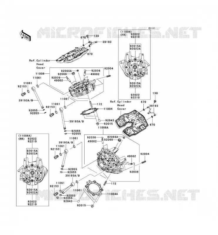 CULASSE Kawasaki MOTOS 2000 2005 VN2000  VN2000-A2H