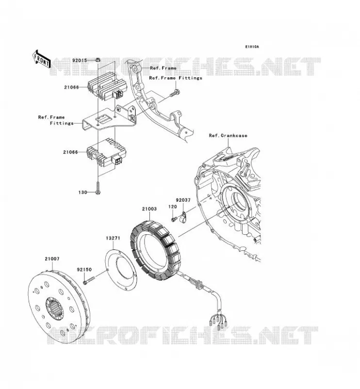 G&Eacute;N&Eacute;RATEUR Kawasaki MOTOS 2000 2005 VN2000  VN2000-A2H