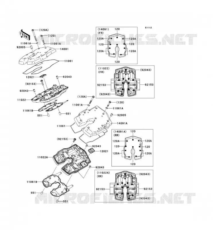 COUVRE CULASSE Kawasaki MOTOS 2000 2006 VN2000  VN2000A6F
