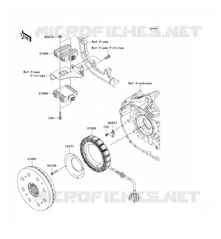 G&Eacute;N&Eacute;RATEUR Kawasaki MOTOS 2000 2006 VN2000  VN2000A6F