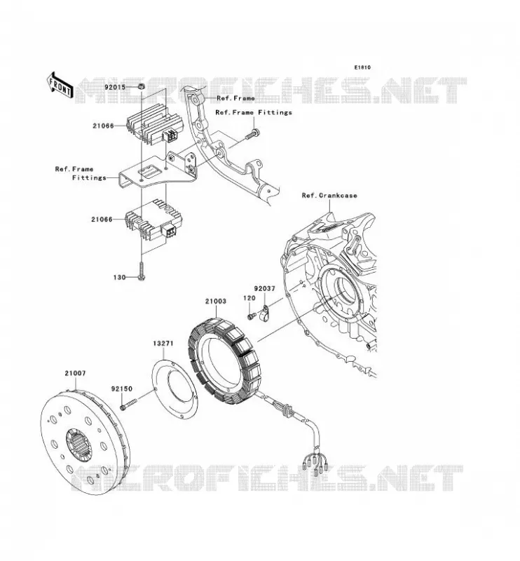 G&Eacute;N&Eacute;RATEUR Kawasaki MOTOS 2000 2006 VN2000  VN2000A6F