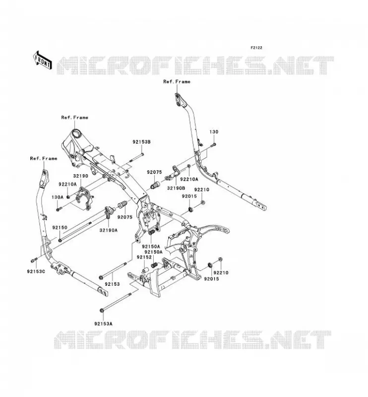 SUPPORT MOTEUR Kawasaki MOTOS 2000 2006 VN2000  VN2000A6F