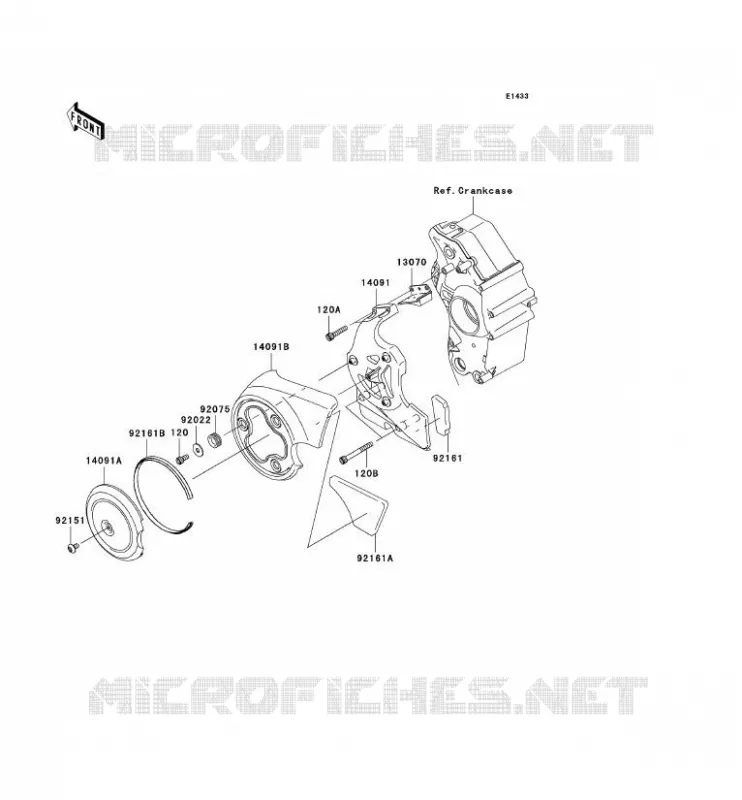 CARTER DE CHAINE Kawasaki MOTOS 2000 2007 VN2000  VN2000A7F