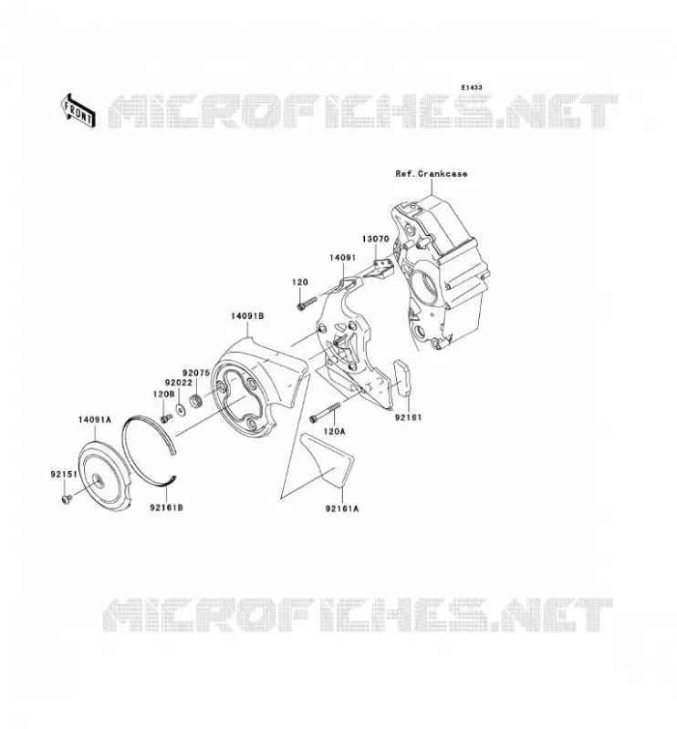 CARTER DE CHAINE Kawasaki MOTOS 2000 2009 VN2000  VN2000G9F