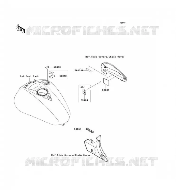 LABEL Kawasaki MOTOS 2000 2008 VN2000 CLASSIC  VN2000H8F