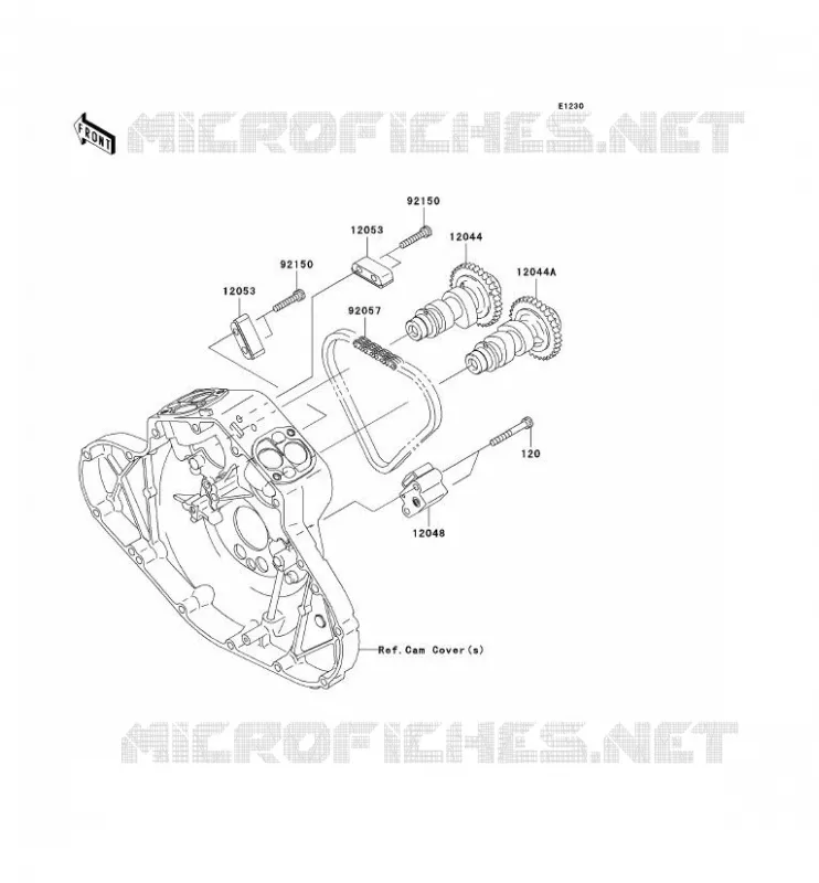 ARBRE A CAME/TENDEUR Kawasaki MOTOS 2000 2008 VN2000 CLASSIC  VN2000H8F