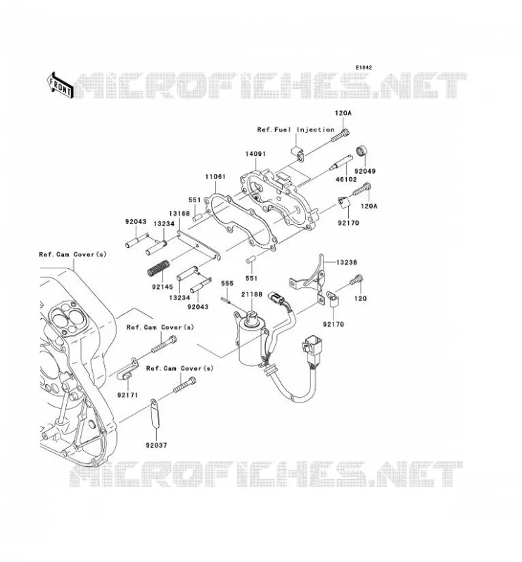 SOLENOID DEMARREUR Kawasaki MOTOS 2000 2008 VN2000 CLASSIC  VN2000H8F