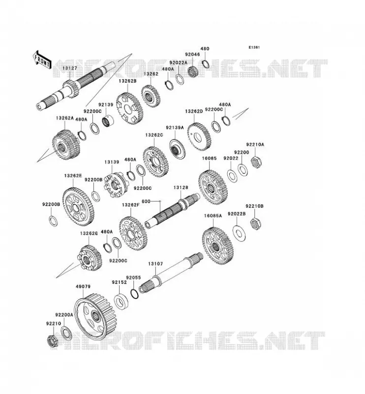TRANSMISSION Kawasaki MOTOS 2000 2010 VN2000 CLASSIC  VN2000HAF
