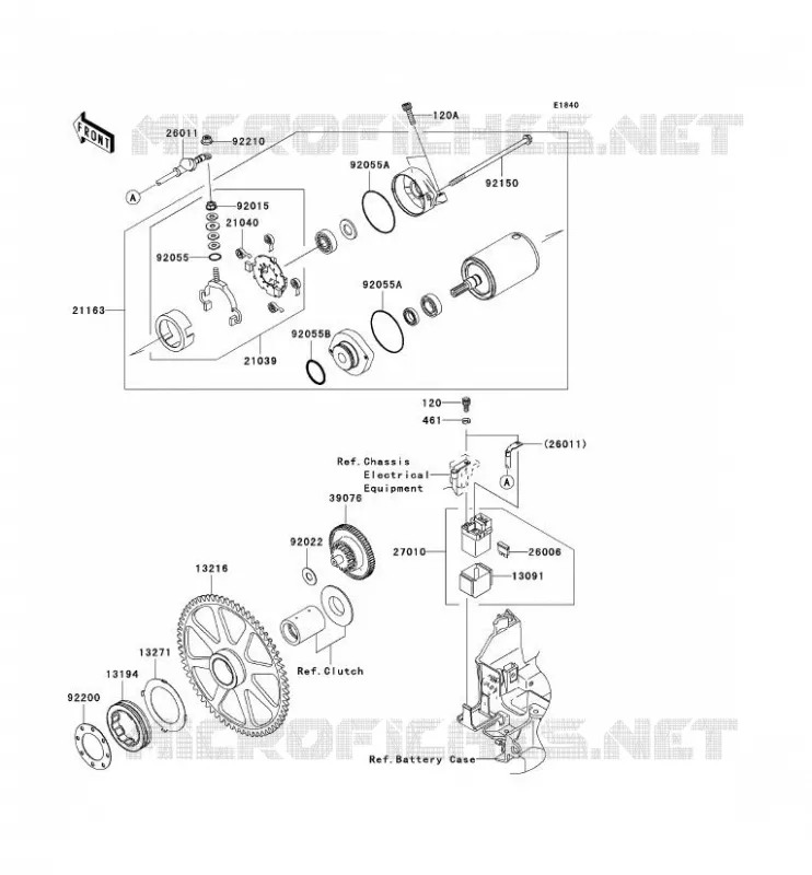D&Eacute;MARREUR Kawasaki MOTOS 2000 2008 VN2000 CLASSIC LT  VN2000J8F