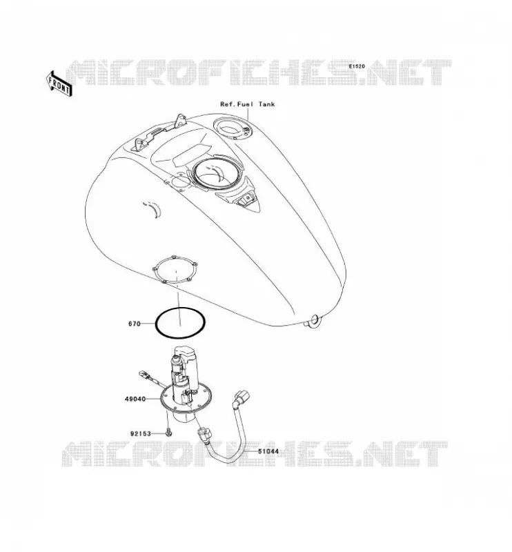 POMPE A ESSENCE Kawasaki MOTOS 2000 2010 VN2000 CLASSIC LT  VN2000JAF