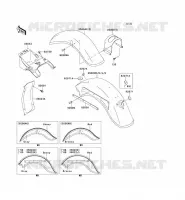 GARDE BOUE pour Kawasaki VN CLASSIC