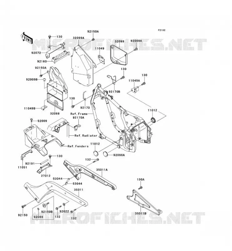 SUPPORT BATTERIE Kawasaki MOTOS 400 2000 VN CLASSIC  VN400-C5