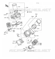 CYLINDRE/PISTON pour Kawasaki VN750