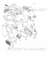 FILTRE A AIR pour Kawasaki VN750