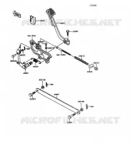 PEDALE DE FREIN/TORQUE LINK pour Kawasaki VN750