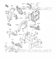 SUPPORT BATTERIE pour Kawasaki VN750