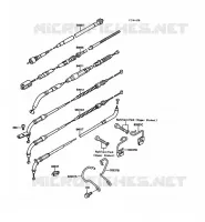 CABLES pour Kawasaki VN750