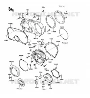 COUVERCLES MOTEUR pour Kawasaki VN750