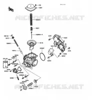 PI&Egrave;CES DE CARBURATEUR pour Kawasaki VN750