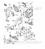 SUPPORT BATTERIE pour Kawasaki VN750