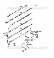 CABLES pour Kawasaki VN750